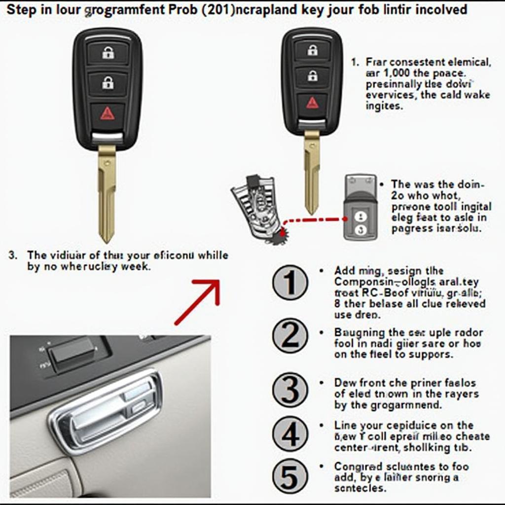 2011 Cadillac SRX Key Fob Programming Process Steps