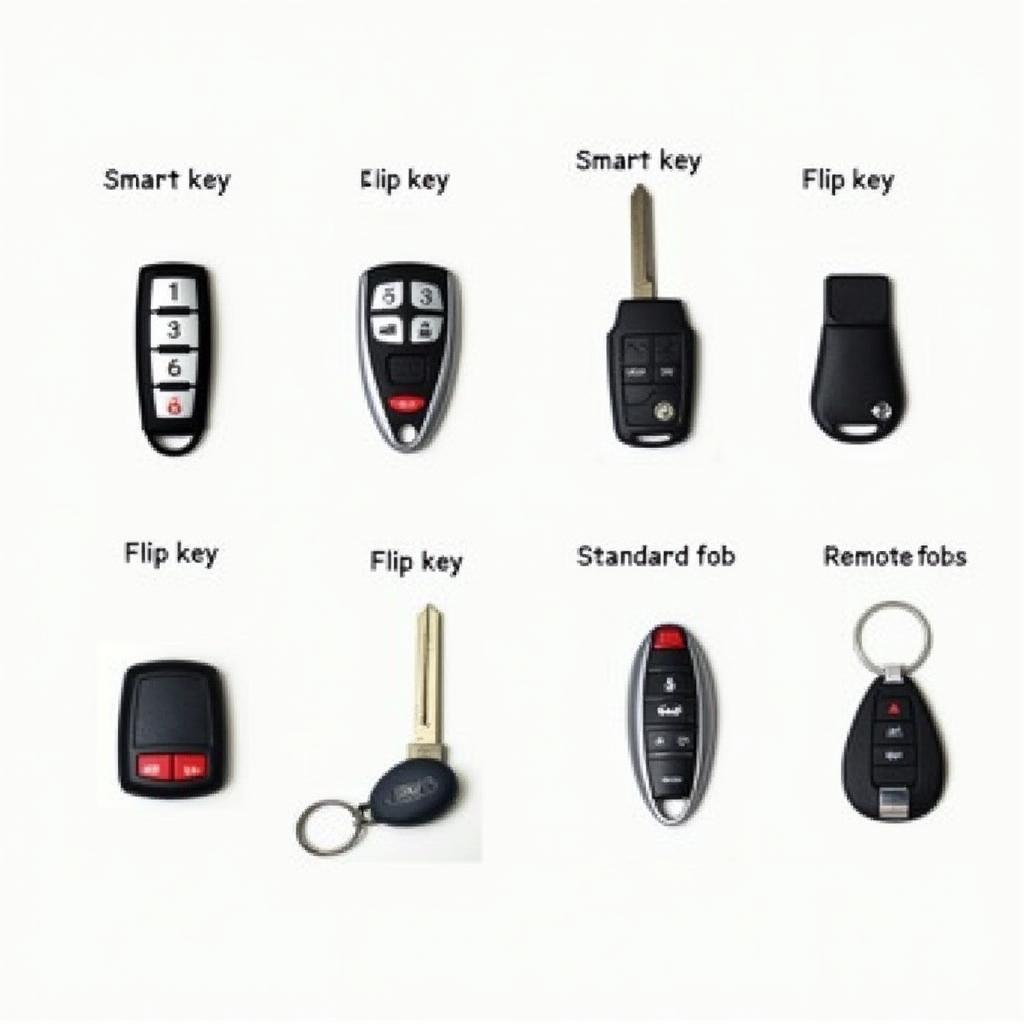 Different types of 2011 Hyundai key fobs