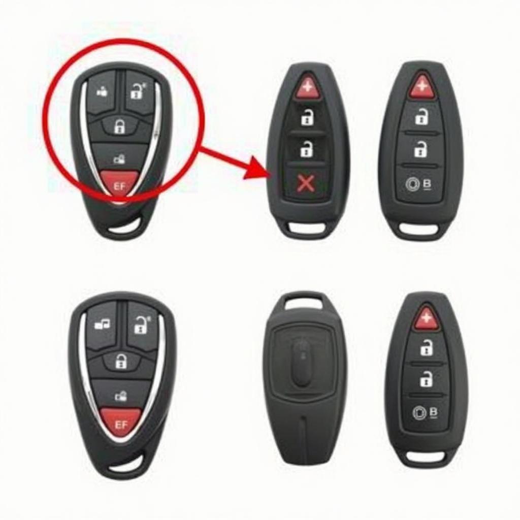 Locating the release button on a 2011 Hyundai Sonata key fob