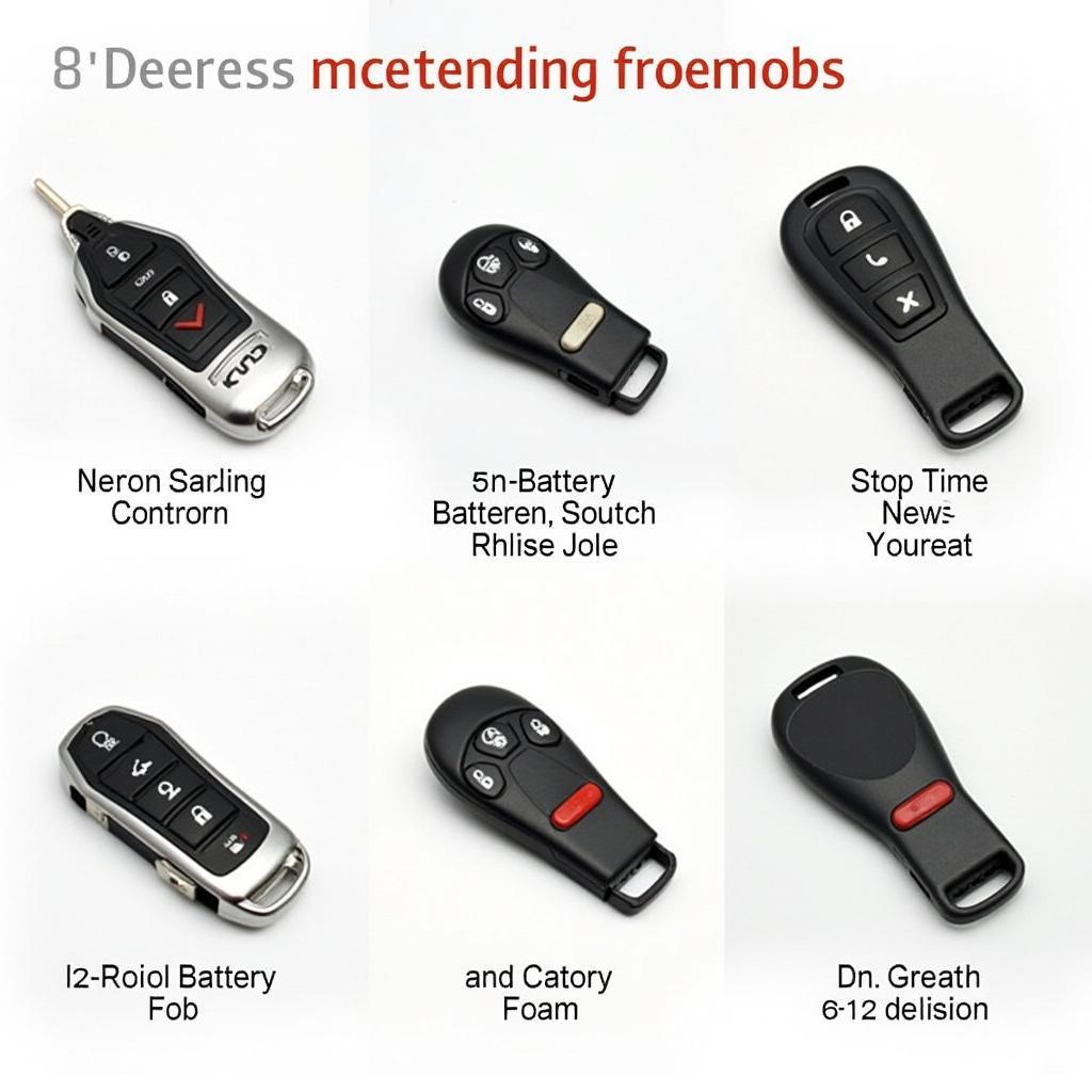 Different 2011 Nissan Key Fob Types and Battery Locations