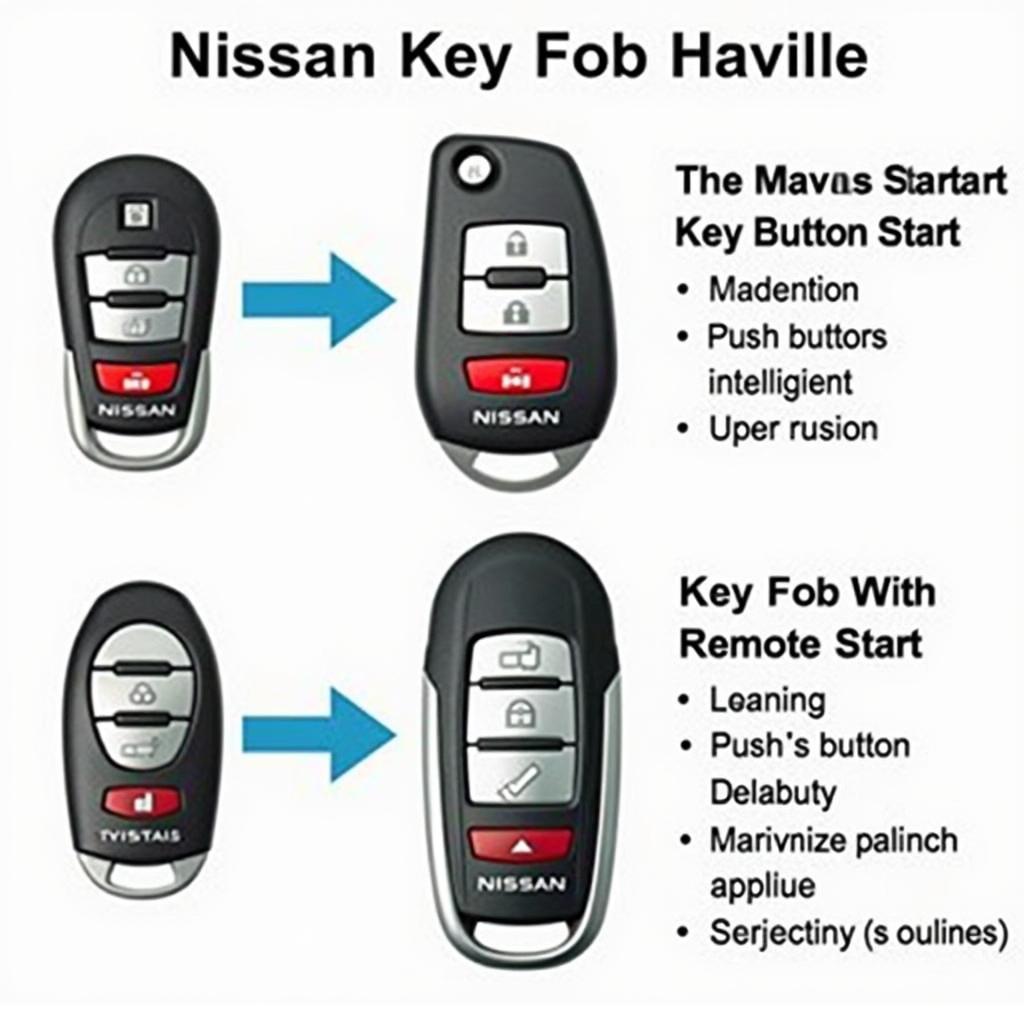 Different 2011 Nissan Maxima Key Fob Types