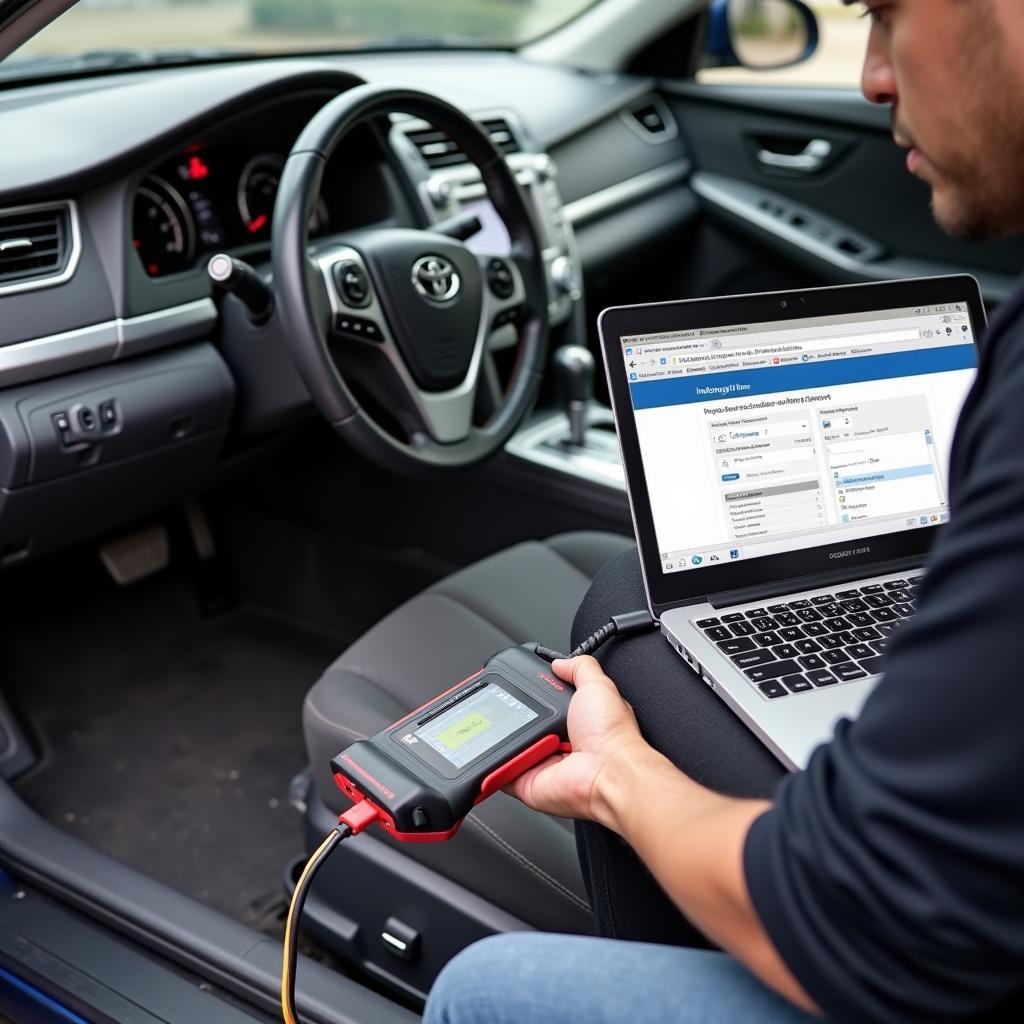 Programming a 2011 Toyota Camry Key Fob Using Diagnostic Equipment