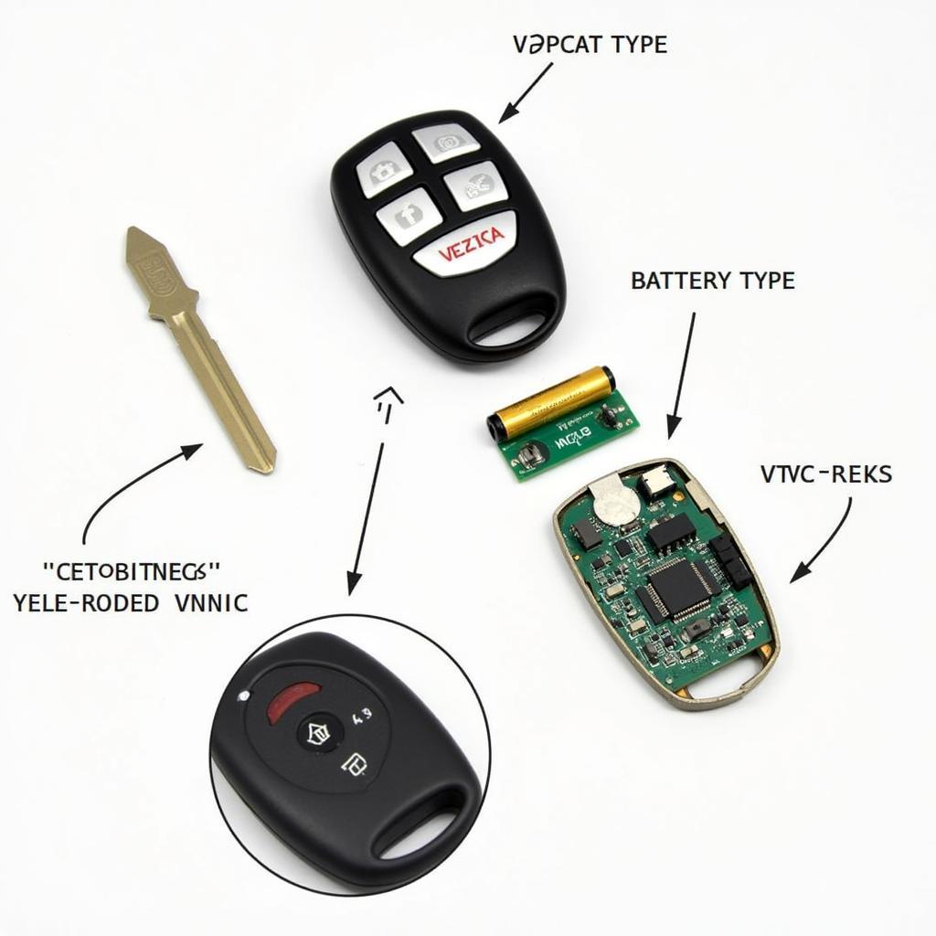 2012 Hyundai Tucson Key Fob Components