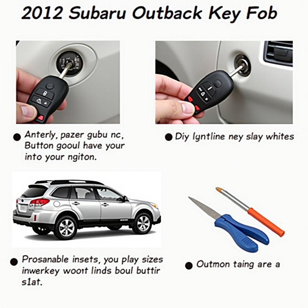 2012 Subaru Outback Fob Key Programming Process