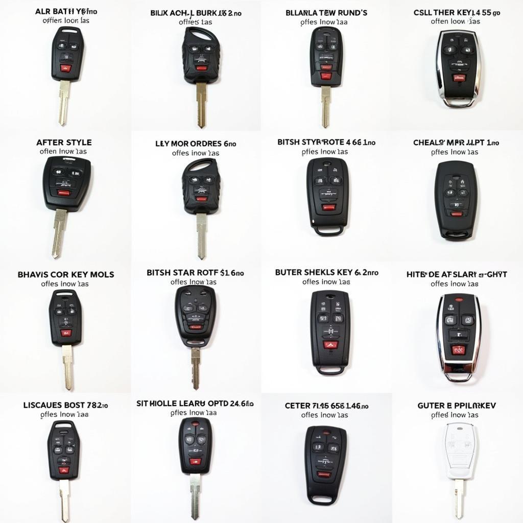 Different 2013 Chevy Camaro Key Fob Options