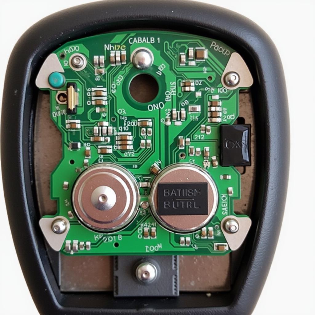 Internal Components of a 2013 Chrysler Town and Country Key Fob