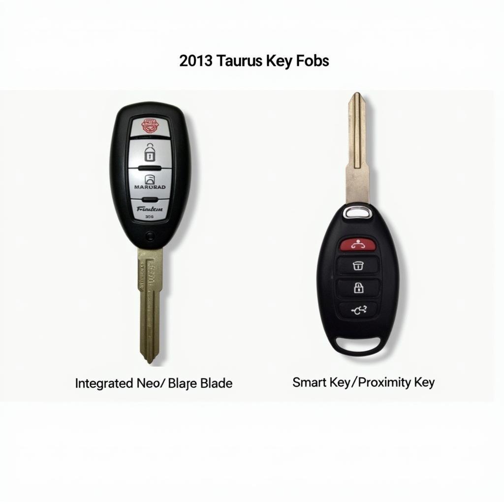 2013 Ford Taurus Key Fob Types: Standard and Smart Key