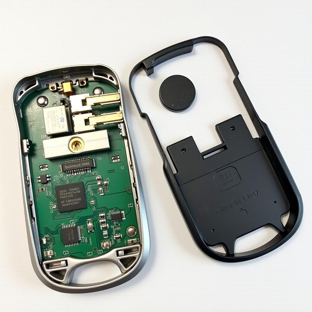 2013 GMC Terrain Key Fob Components: A Detailed View of the Internal Circuitry and Battery Compartment