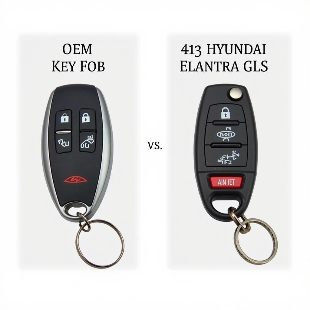 Different Types of 2013 Hyundai Elantra GLS Key Fobs