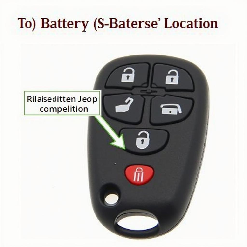 2013 Jeep Grand Cherokee Key Fob Battery Location