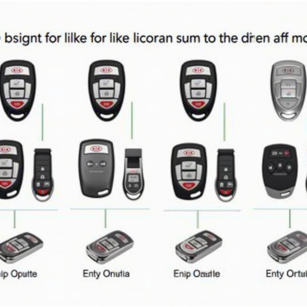 Different Types of 2013 Kia Optima Key Fobs