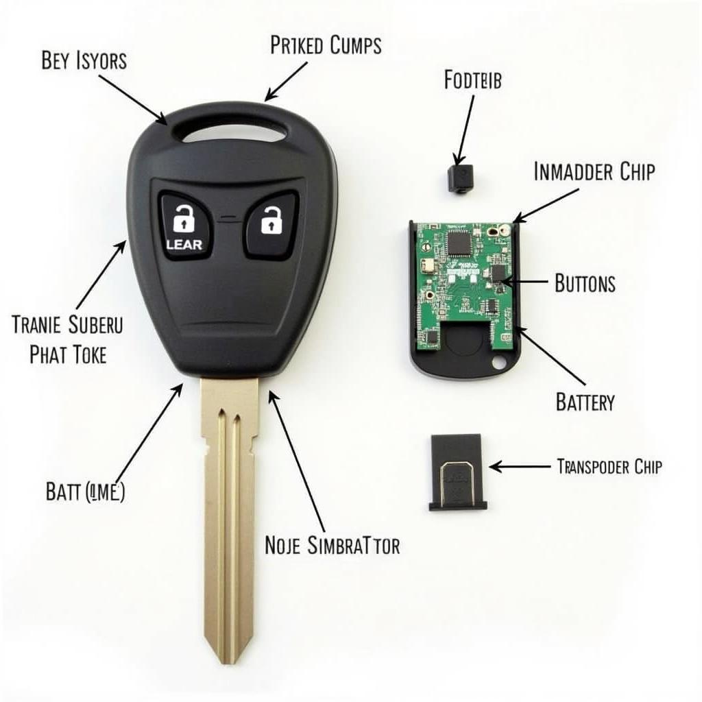 2013 Subaru Key Fob Internal Components and Their Functions