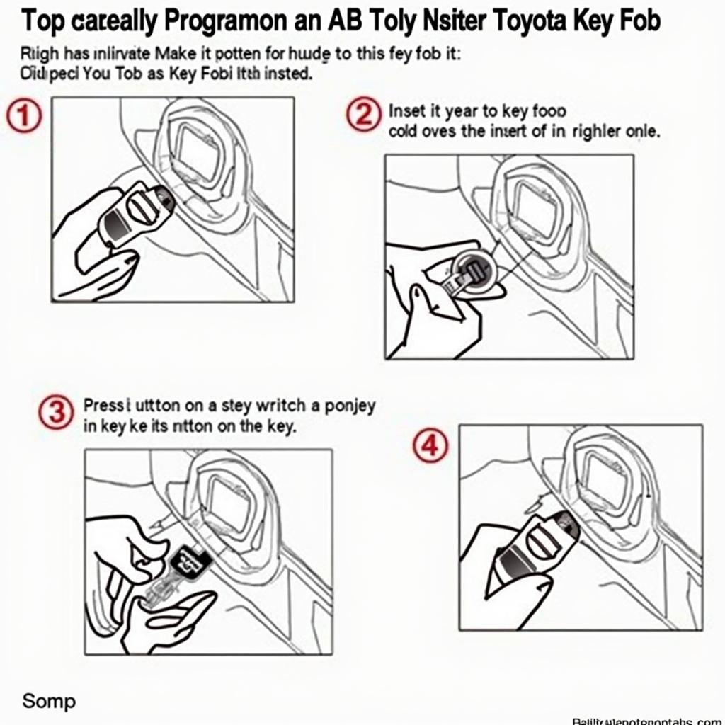 2013 Toyota Key Fob Programming Steps