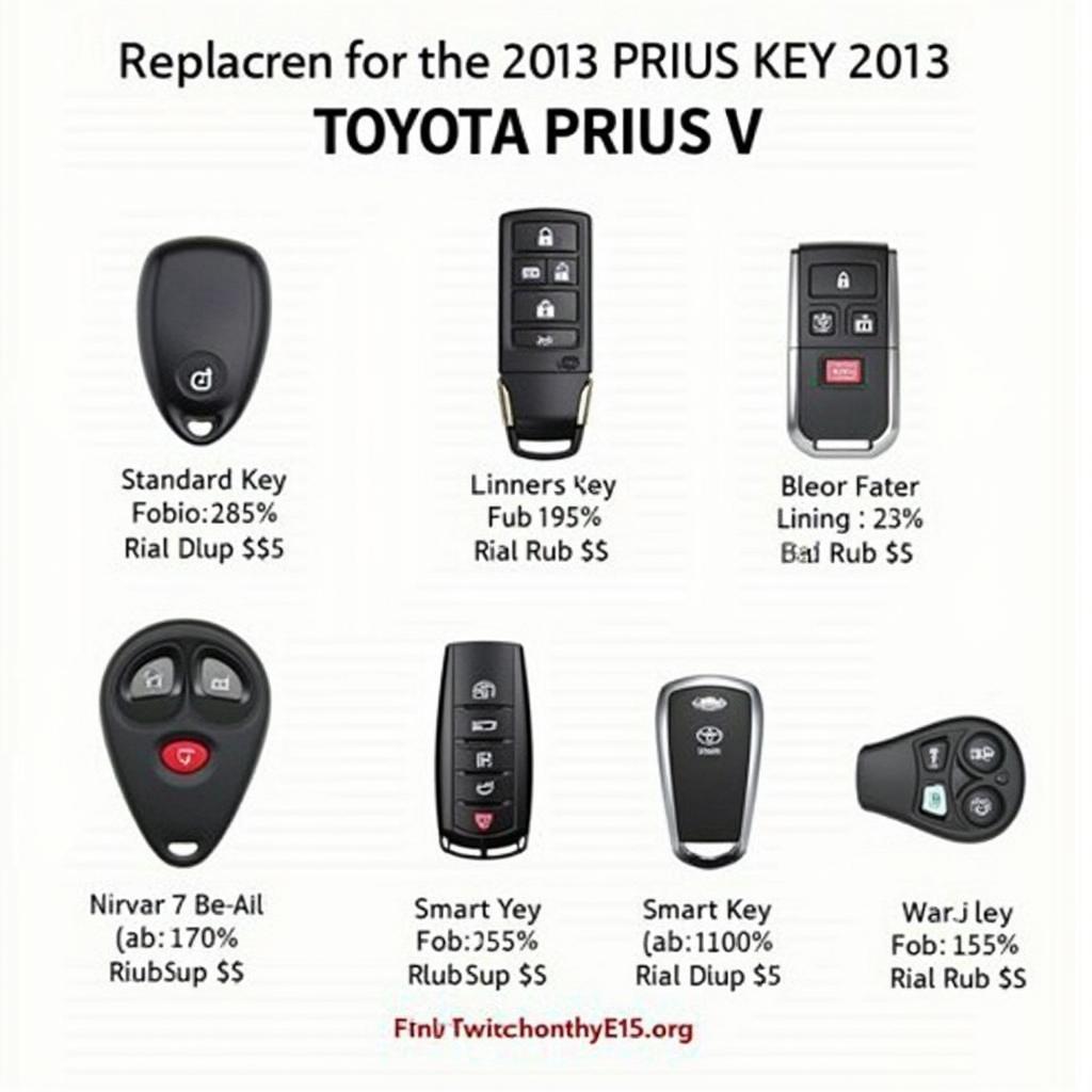 2013 Toyota Prius V Key Fob Replacement Options