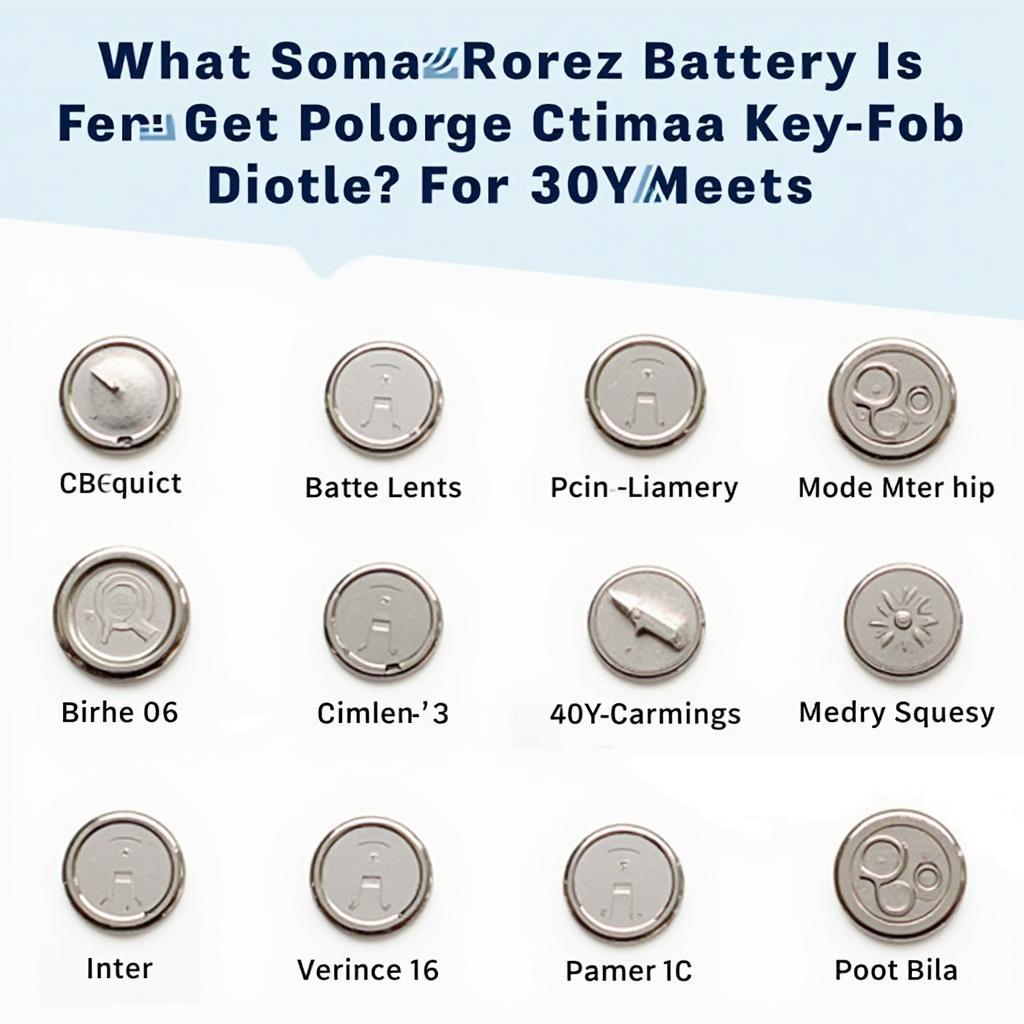 Different Battery Types for 2013 VW Tiquan Key Fobs