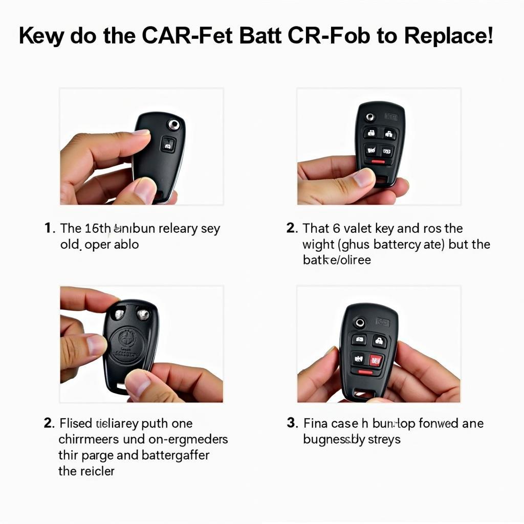 2014 BMW X3 key fob battery replacement process, showing how to open the key fob and replace the CR2032 battery