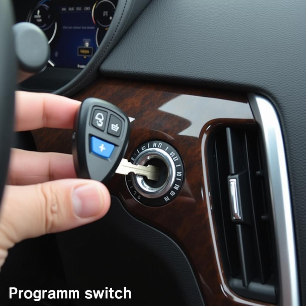 2014 Cadillac CTS Key Fob in Ignition