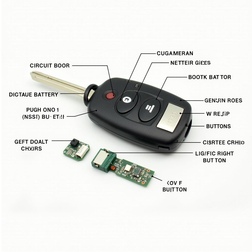 2014 Hyundai Sonata Key Fob Components: Detailed View of Internal Parts