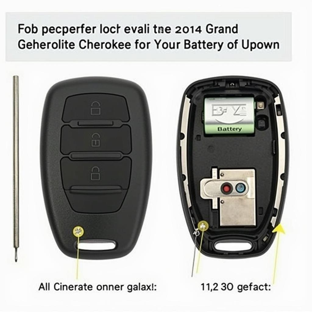 2014 Jeep Grand Cherokee Key Fob Battery Replacement