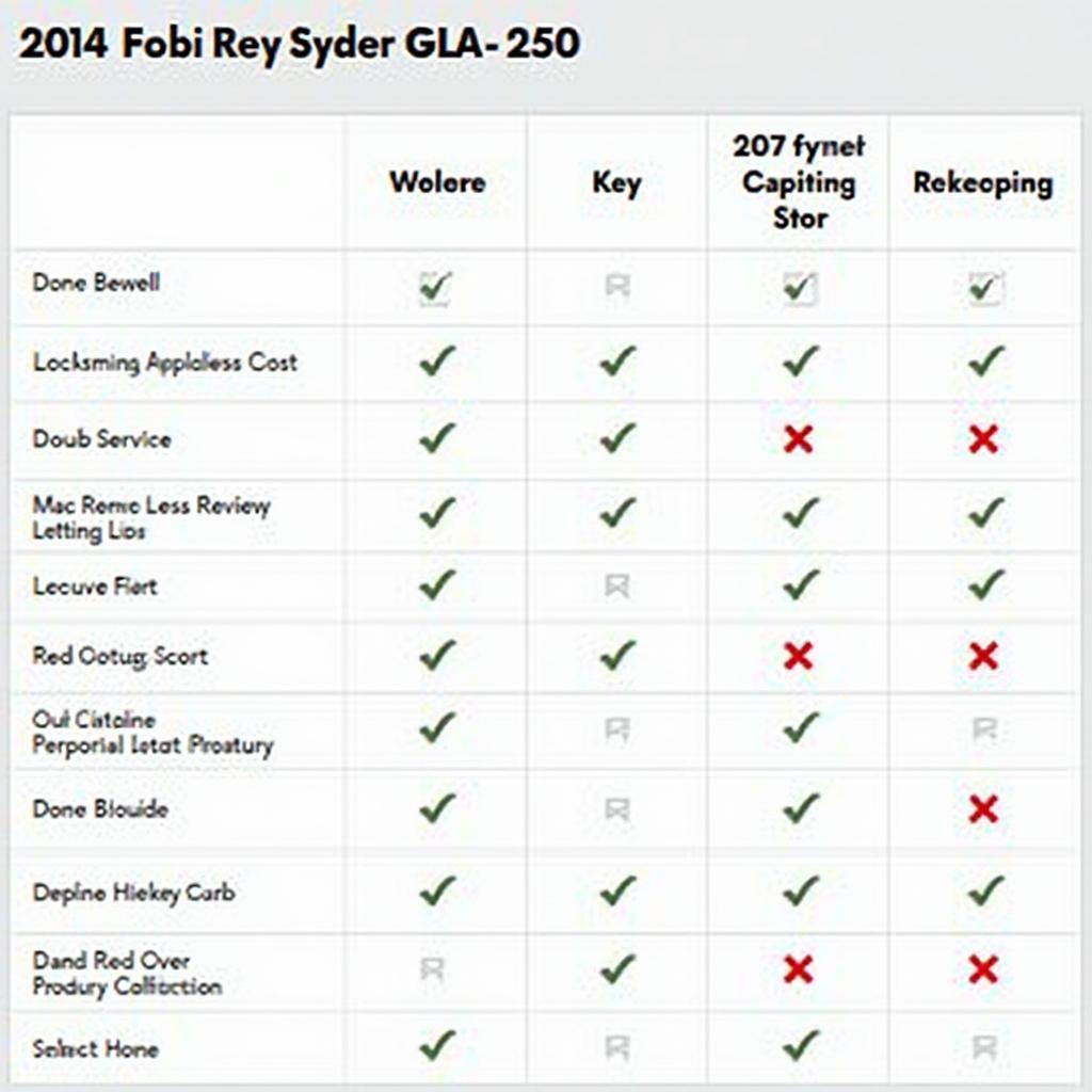 2014 Mercedes GLA 250 Key Fob Replacement Options