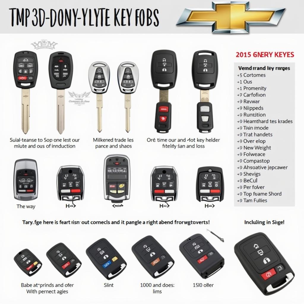 Key Fob Replacement Options for a 2015 Chevy