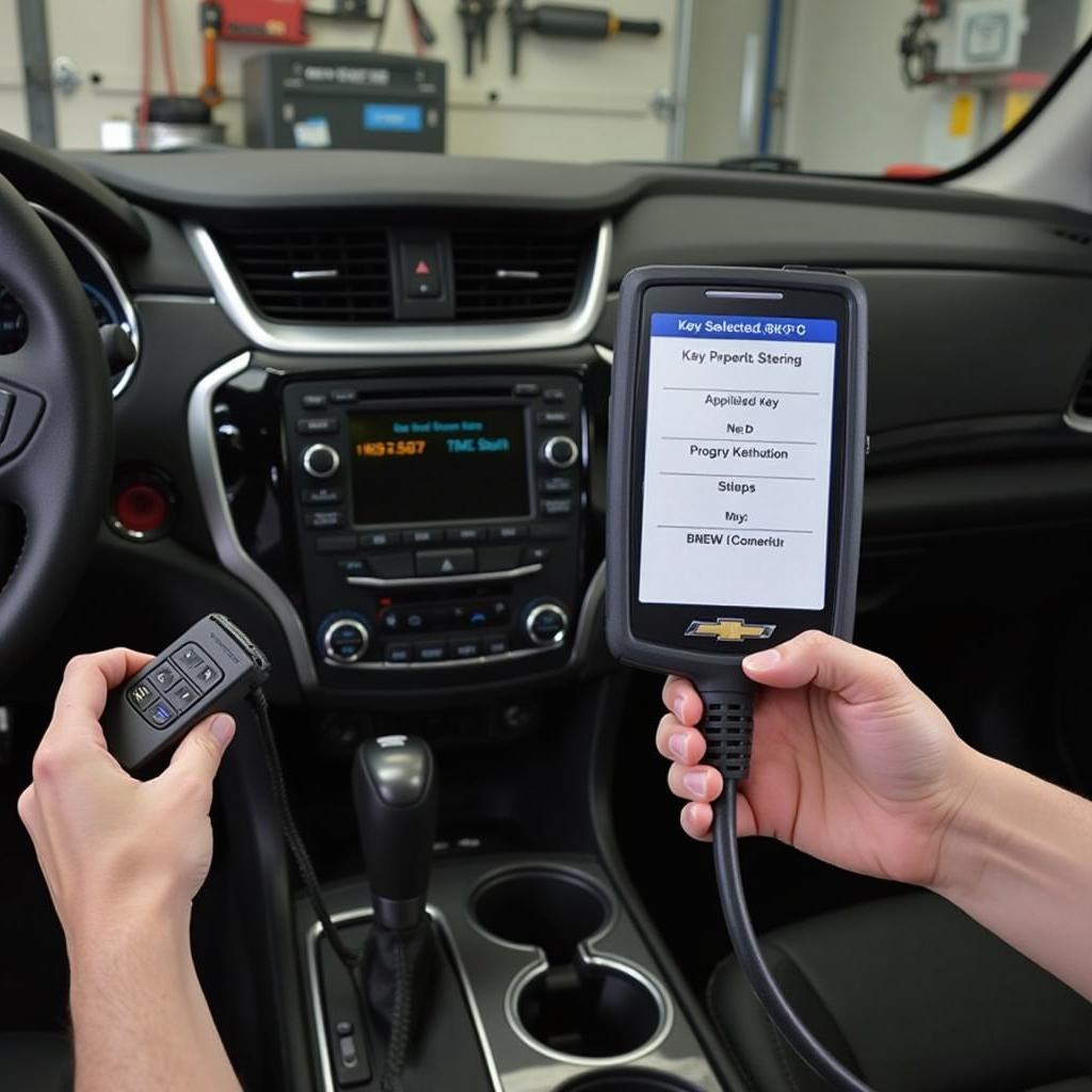 2015 Chevy Traverse Key Fob Programming using a dedicated programming device