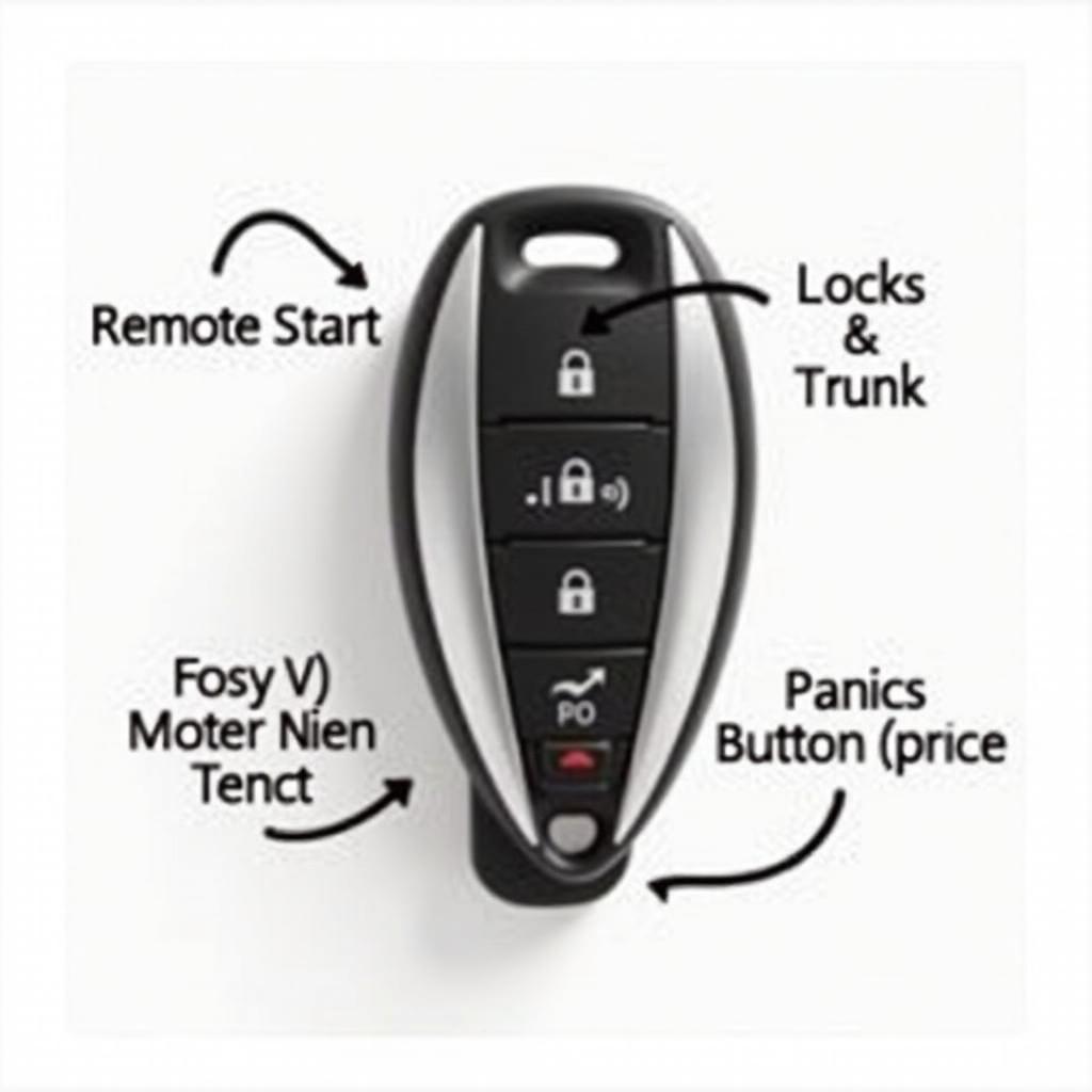 2015 Lexus GS 350 F Sport Key Fob Functions: Remote Start, Lock, Unlock, Trunk Release, Panic Button