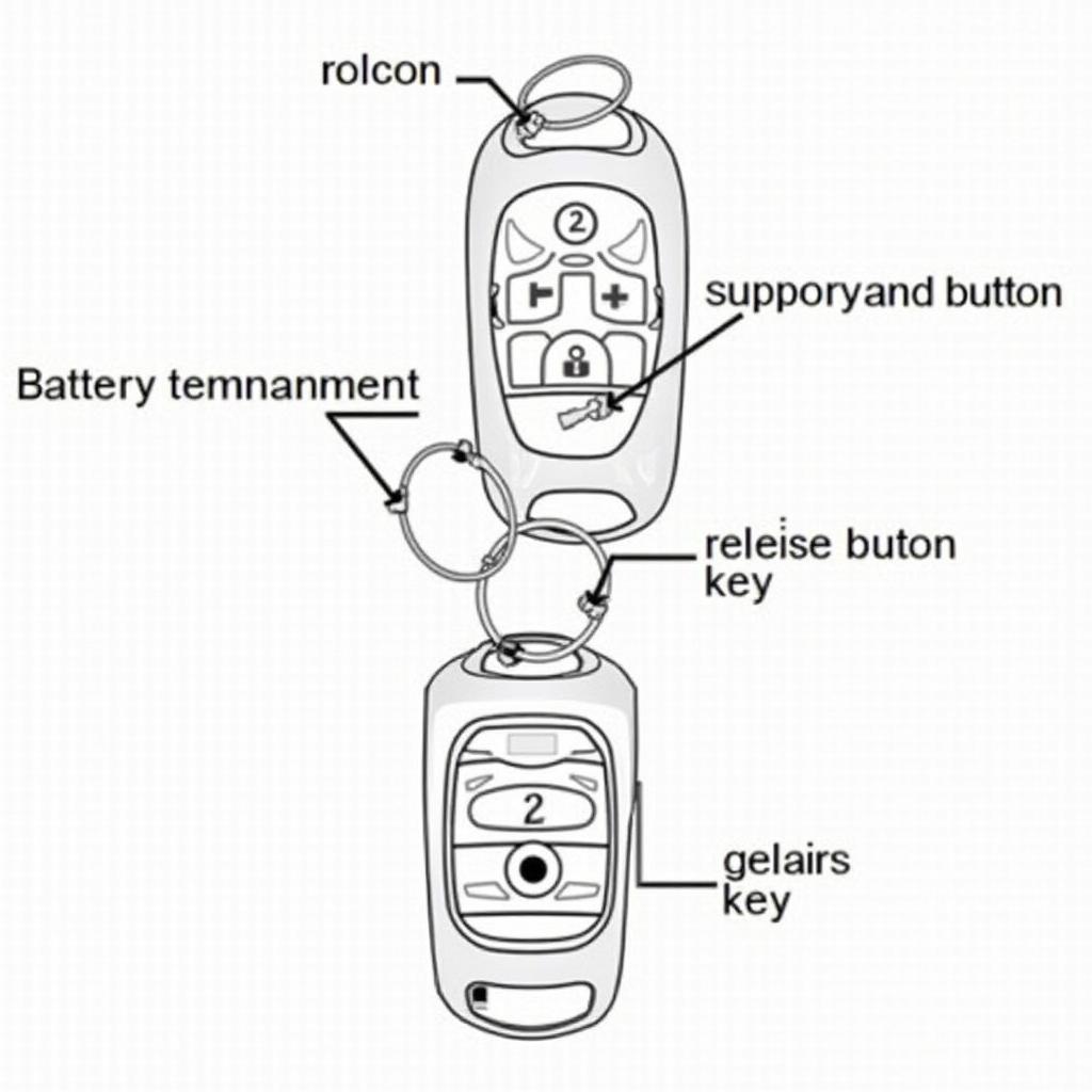 2015 Lexus Key Fob Components Diagram