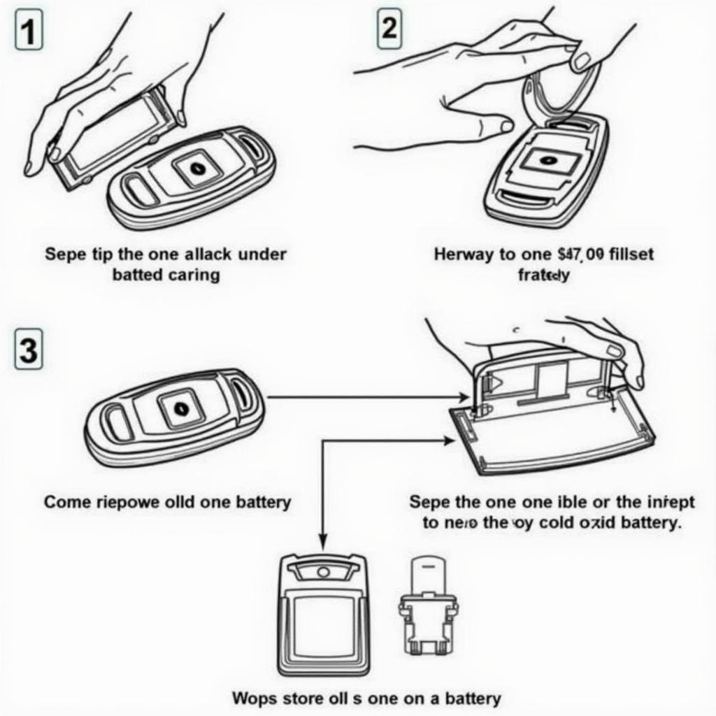 Replacing the battery in a 2015 Mercedes-Benz Sprinter 2500 key fob.