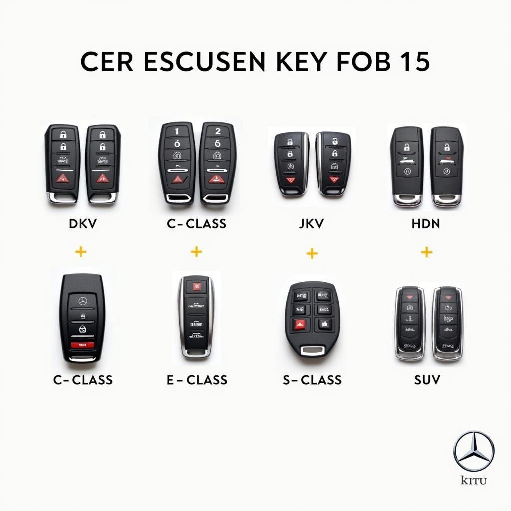 Different 2015 Mercedes Key Fob Types