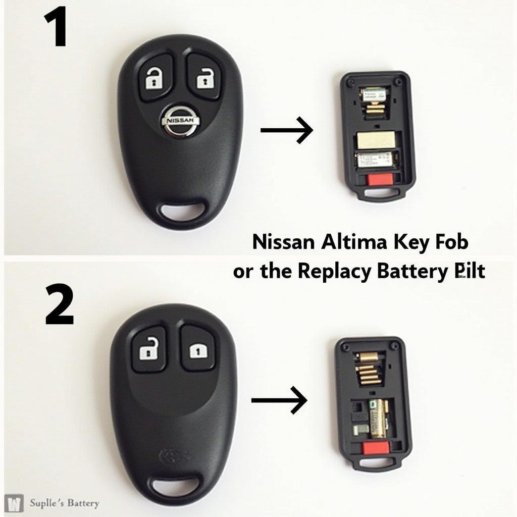 Replacing the battery in a 2015 Nissan Altima Key Fob