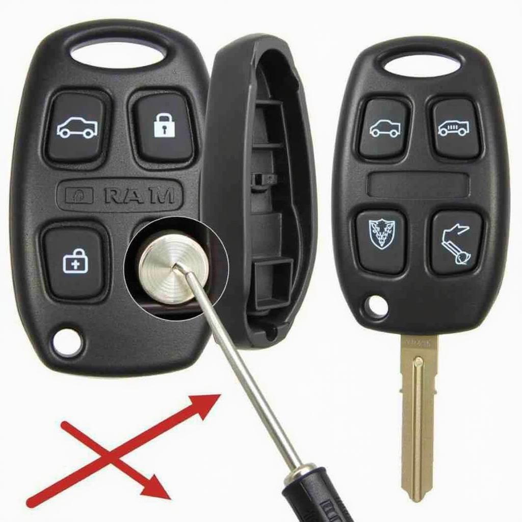 Replacing the Battery in a 2015 Ram Key Fob