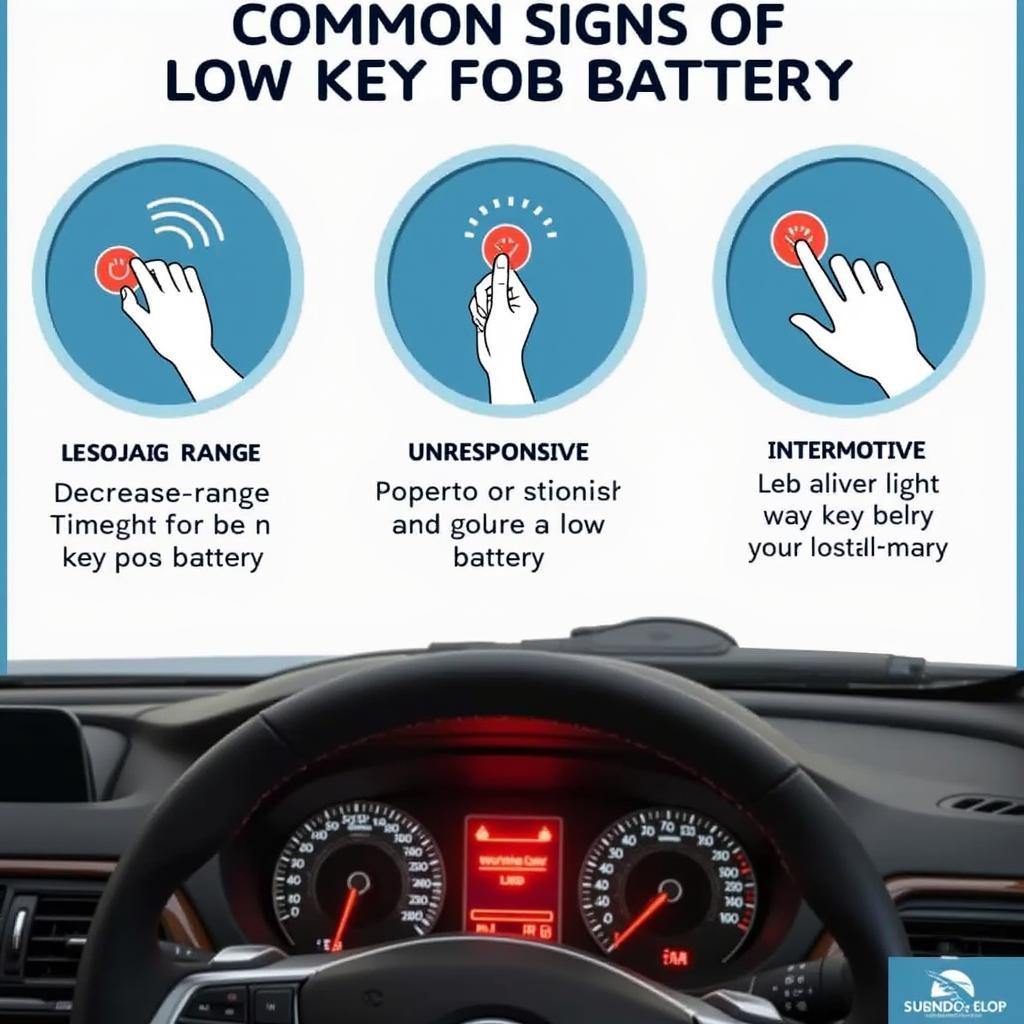 2015 Subaru Crosstrek Key Fob Low Battery Signs