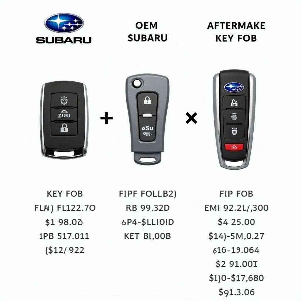 2015 Subaru Outback Key Fob Options - OEM, Aftermarket, and Flip Key Comparison