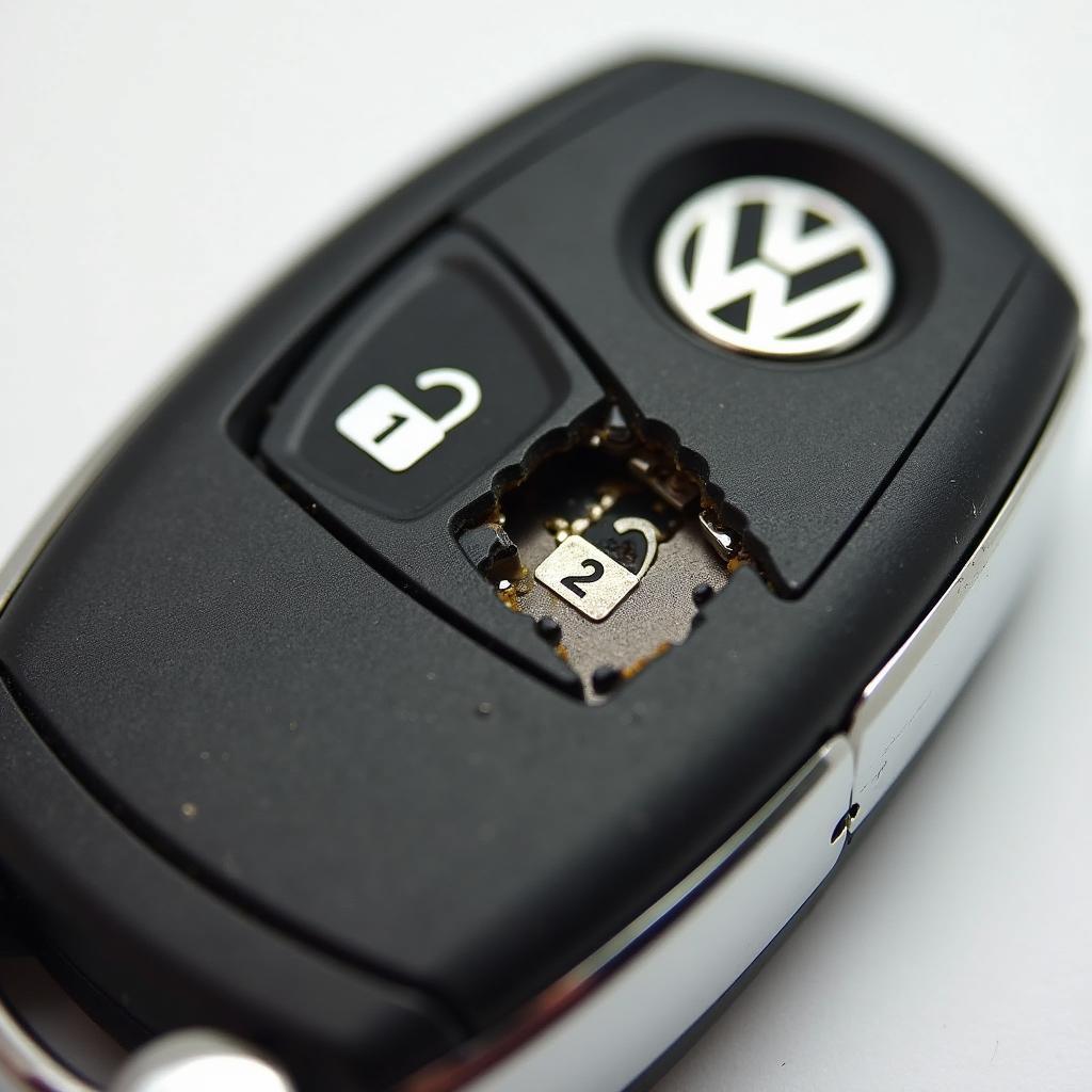 Cracked 2015 VW Key Fob