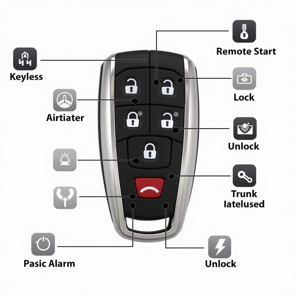 2016 GMC Denali Key Fob Functions: Remote Start, Keyless Entry, Panic Alarm