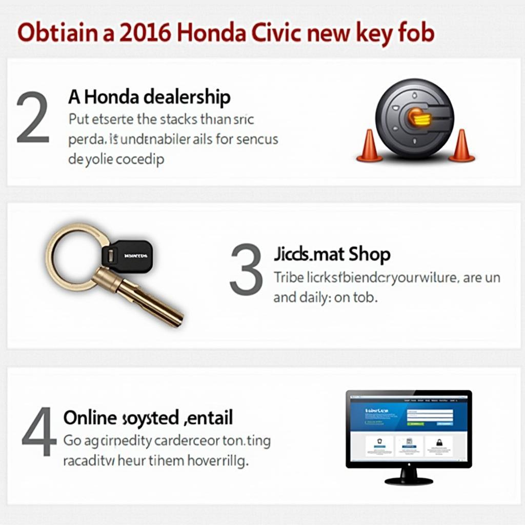 2016 Honda Civic New Key Fob Options - Dealership, Locksmith, Online