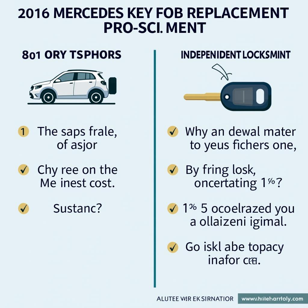 2016 Mercedes Key Fob Replacement Options: Dealership vs. Locksmith