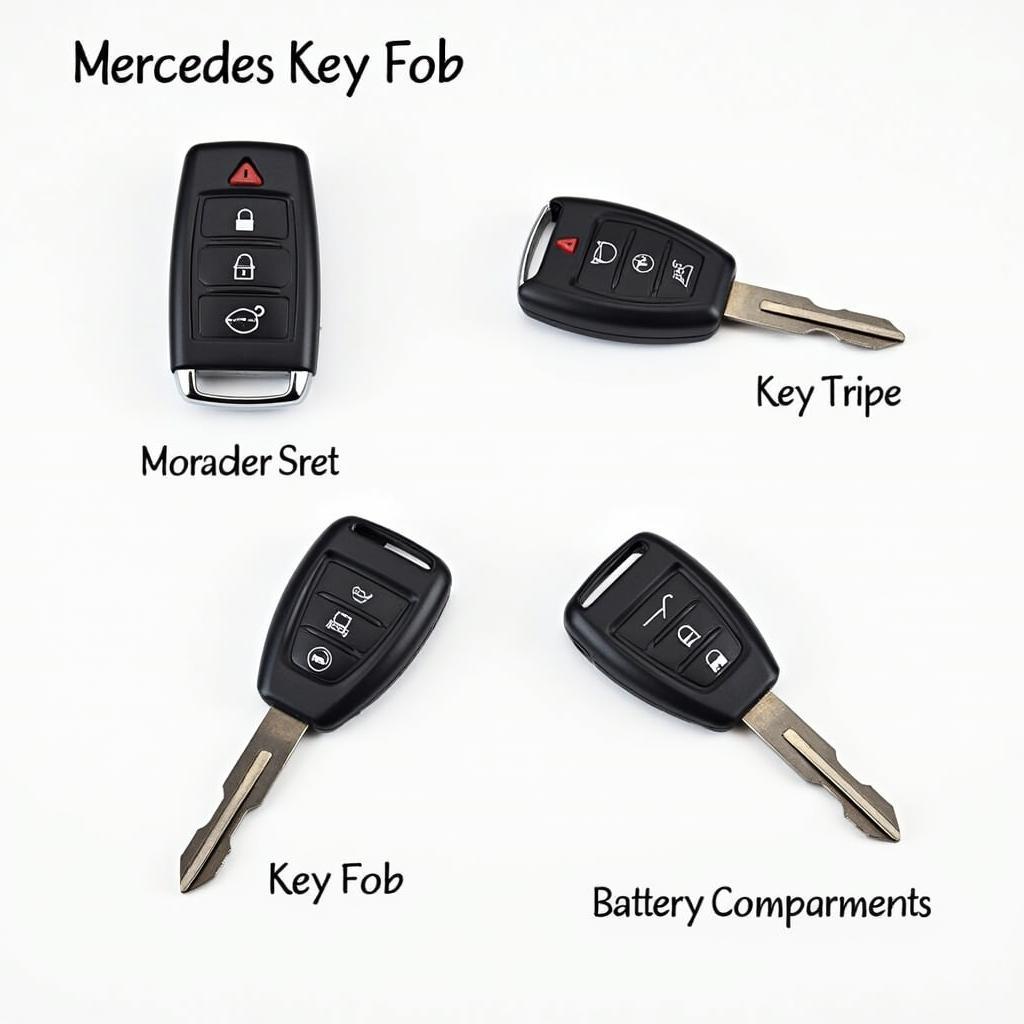 2016 Mercedes Key Fob Types: Chrome Smart Key, Standard Key Fob, Keyless-Go Card