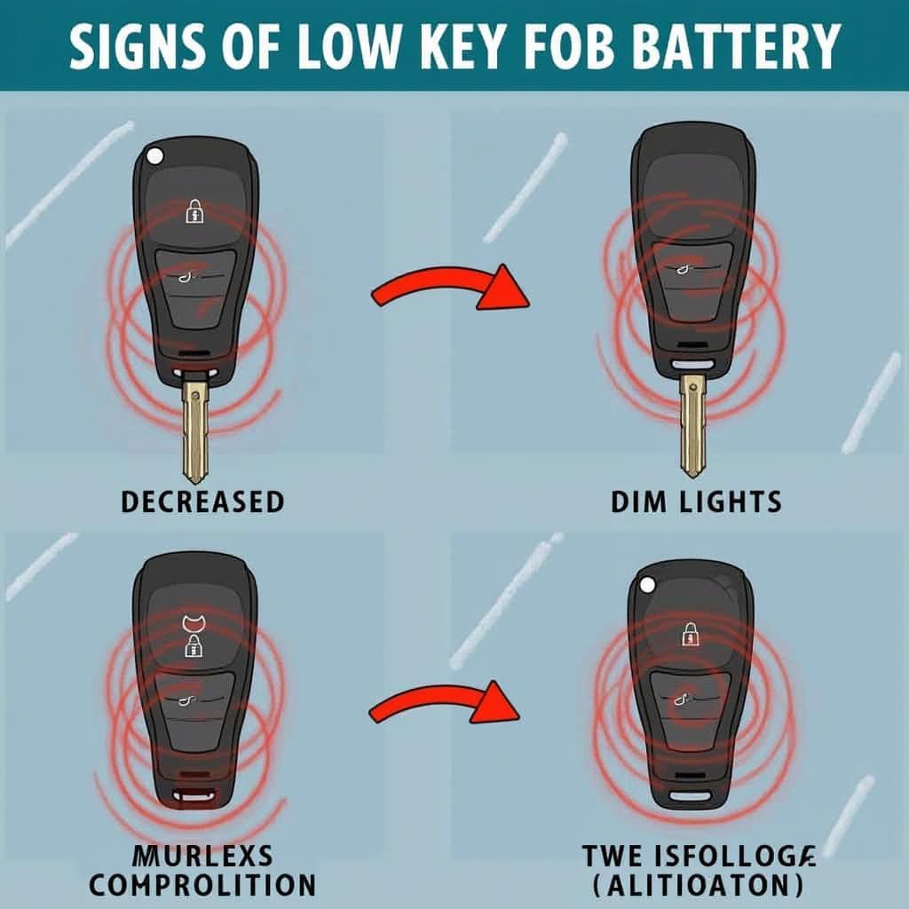 2017 Cadillac Escalade Key Fob Low Battery Signs