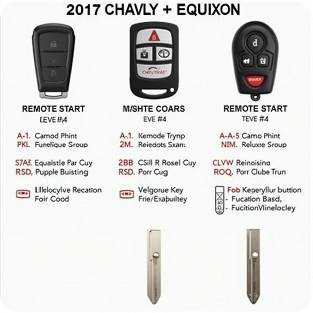 2017 Chevy Equinox Key Fob Types and Variations