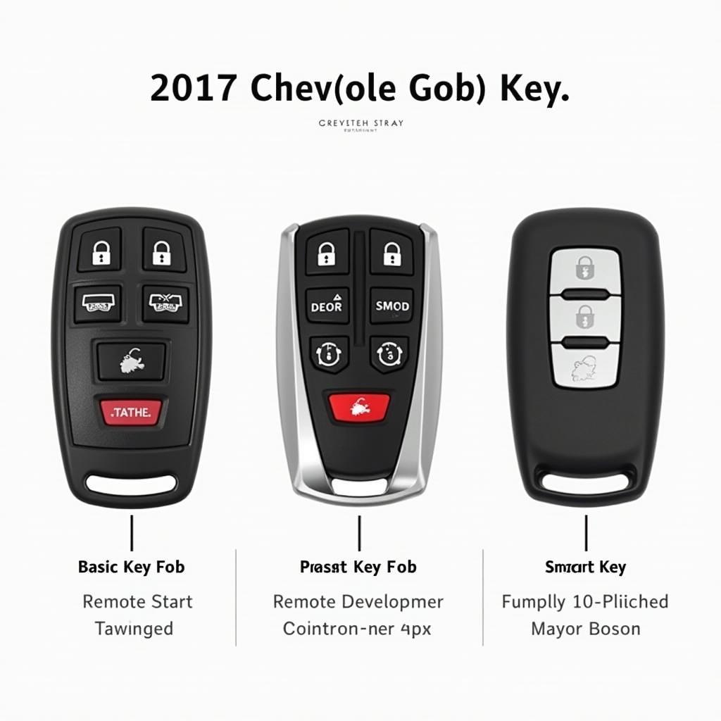 2017 Chevy Tahoe Key Fob Types: Basic, Remote Start, Smart Key