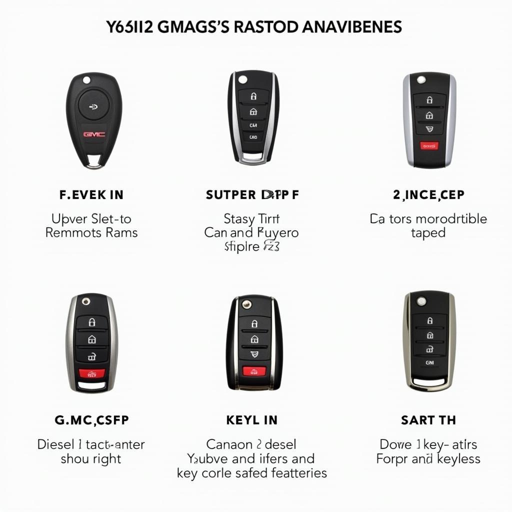 Different Key Fob Types for 2017 GMC Canyon Diesel