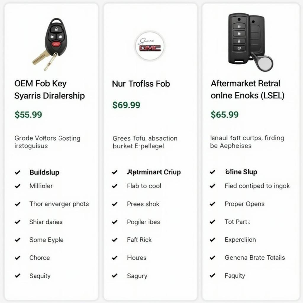 2017 GMC Key Fob Replacement Options