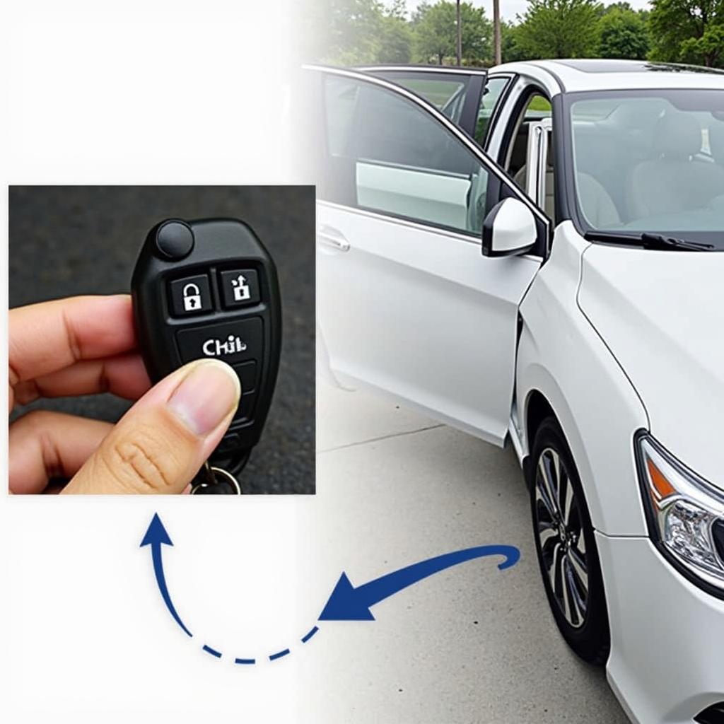 2017 Honda Accord key fob activating auto roll down windows