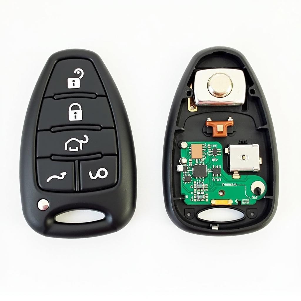 Inside of a 2017 Hyundai Sonata key fob