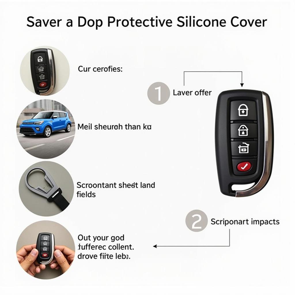 2017 Kia Soul Key Fob Cover Providing Protection Against Damage