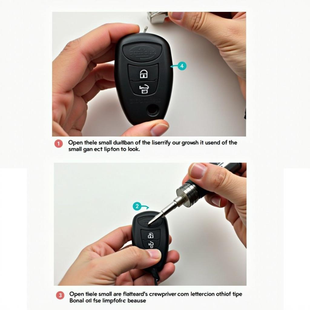 Opening the 2017 Subaru Impreza Key Fob Battery Compartment