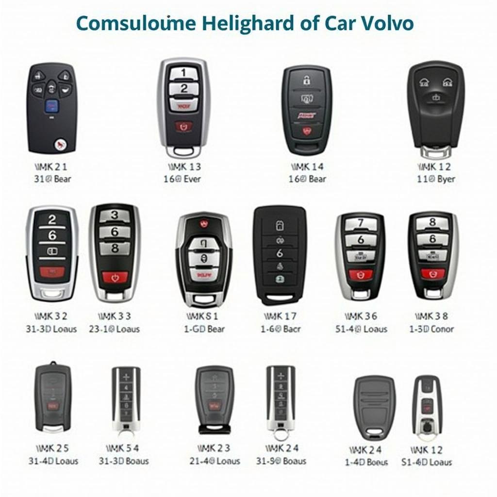 Various 2017 Volvo Key Fob Shell Replacement Options