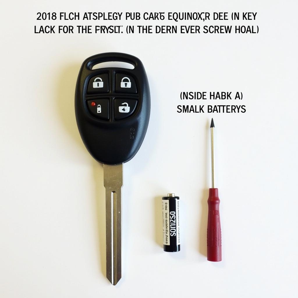 Tools Needed for 2018 Chevy Equinox Key Fob Battery Replacement